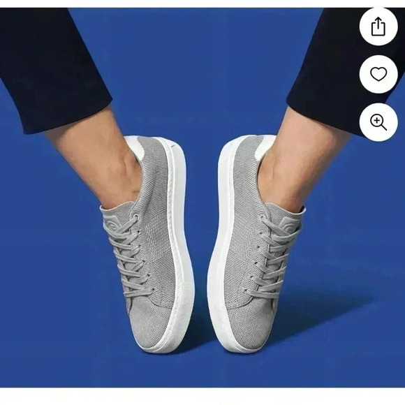 GREATS The Royale Knit Sneakers in Grey/White Size 13 - Picture 2 of 7